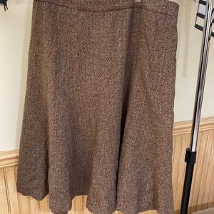 H&M lined wool tulip hem skirt